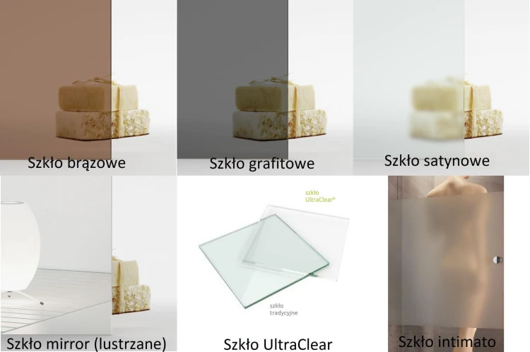 Kabina prysznicowa Radaway Essenza Pro 8 Brushed Gold Walk-in II