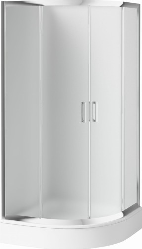 Kabina półokrągła 90x90x185 Funkia Deante szkło szronione