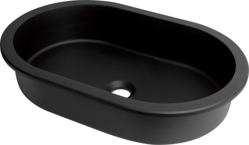 Umywalka granitowa owalna Silia Deante nero czarna