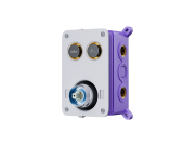 Zestaw prysznicowy podtynkowy corsan box przyciskowy deszczownica 25cm chrom