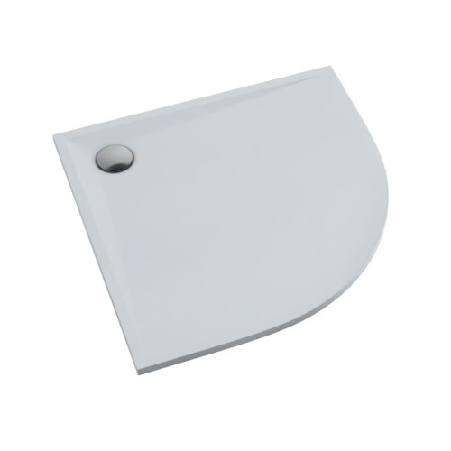 Brodzik półokrągły LIBRA Smooth White 80x80 Schedpol Schedline, biały