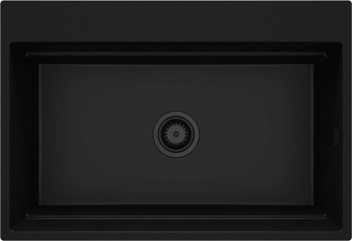 Zlewozmywak granitowy magnetyczny 1-komorowy nero Magnetic Deante