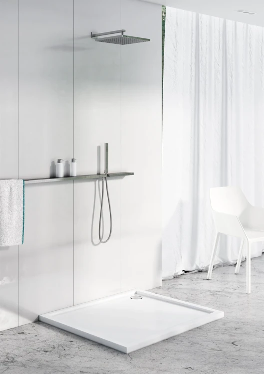 Brodzik kwadratowy ESTIMA 90x90 Schedpol Schedline, biały