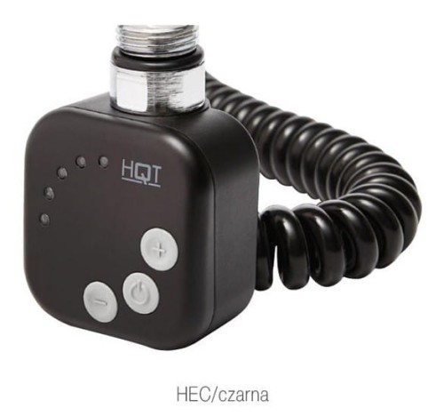 Grzałka elektryczna HEC czarna połysk Radeco