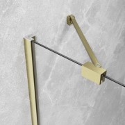 Drzwi prysznicowe Radaway Essenza 8 Brushed Gold DWJ prawe