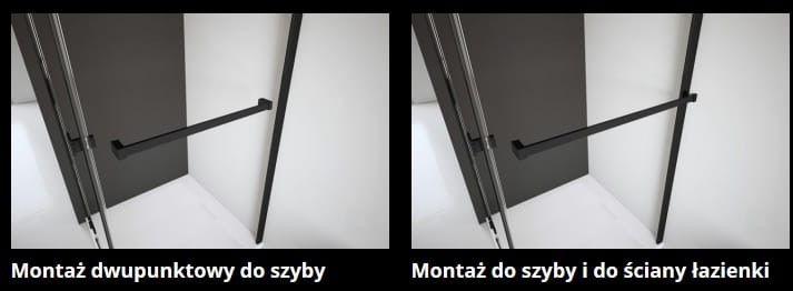 Zabudowa nawannowa Radaway Idea Black PN DWJ+S 140x80x150,5 lewa przejrzysta