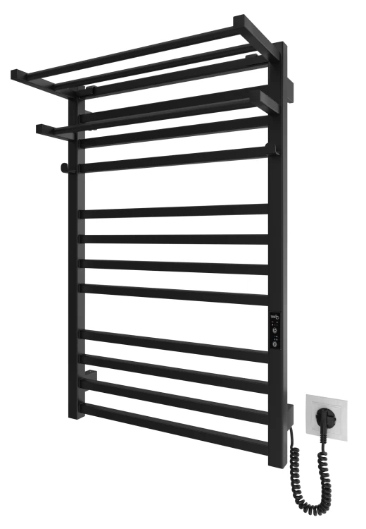 Półka grzejnikowa HF Sheffield 52x20,4 round czarny mat Hygge Family