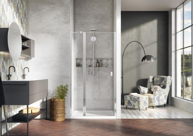 Drzwi prysznicowe Radaway Nes DWJ II 110x200 lewe szkło przejrzyste