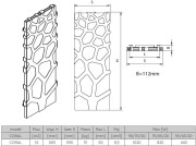 Grzejnik łazienkowy dekoracyjny Radeco Coral 161,5x59cm