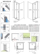 Kabina prysznicowa Radaway Nes 8 Black KDJ B 90x90x200 prawa