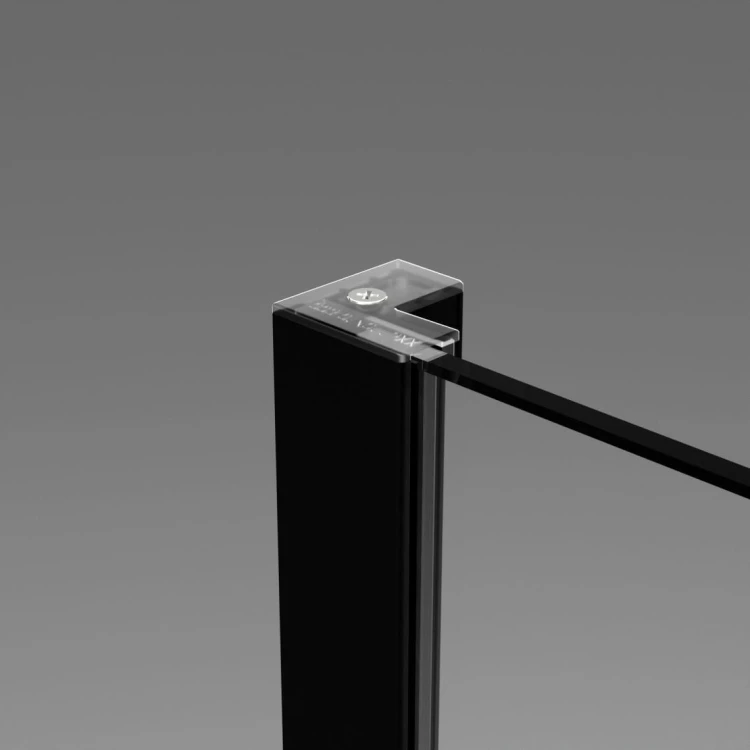 Kabina Radaway Essenza Black KDD 100x90x200 szkło przejrzyste