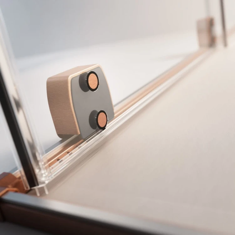 Drzwi prysznicowe Furo Brushed Copper DWD Radaway miedź