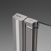 Kabina prysznicowa Radaway Nes Brushed Nickel KDJ I lewa