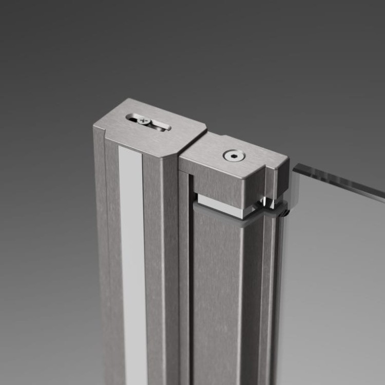 Kabina prysznicowa Radaway Nes Brushed Nickel KDJ I lewa