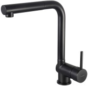 Bateria kuchenna z wyciąganą wylewką czarna nero Aster Deante