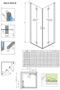 Kabina prysznicowa Radaway Nes 8 KDD B 80x80x200
