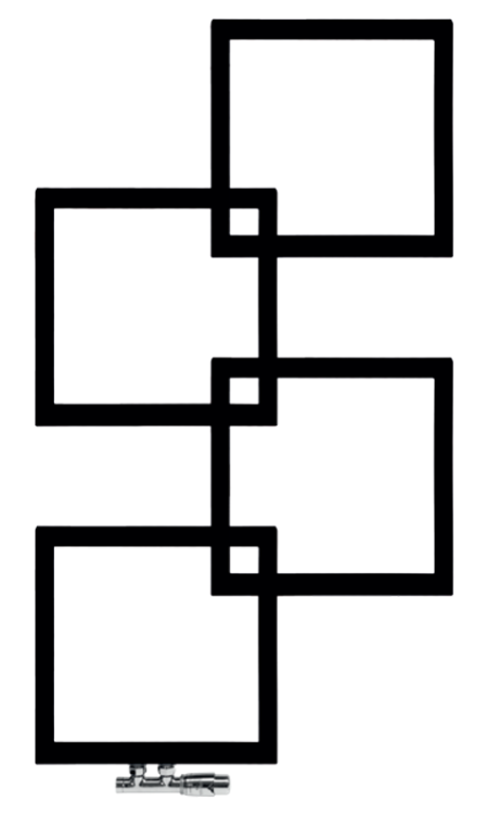 Grzejnik łazienkowy dekoracyjny Radeco Loco 4 Mini 91,5x50cm