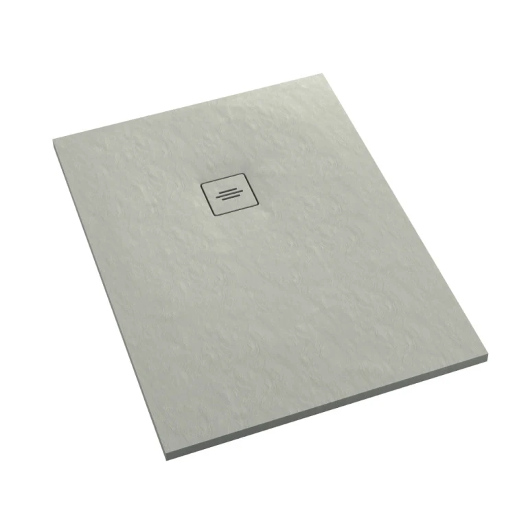 Brodzik prostokątny PROTOS Cement Stone 100x140 Schedpol Schedline, szary
