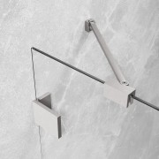 Drzwi prysznicowe Essenza Pro Brushed Nickel DWJ Radaway prawe nikiel