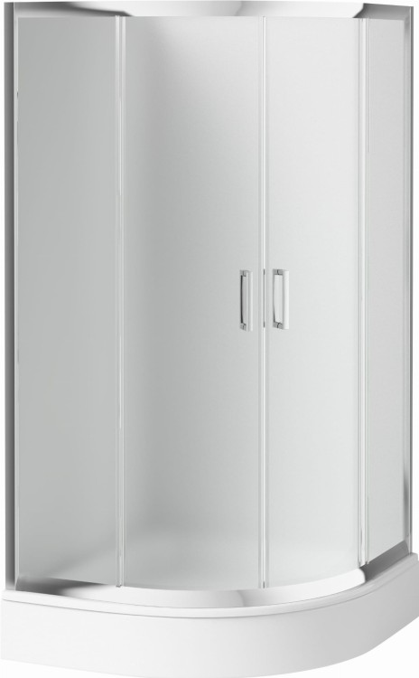 Kabina półokrągła 80x80x170 Deante Funkia szkło szronione