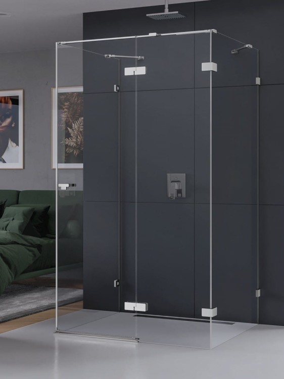 Kabina przyścienna New Trendy Eventa chrom prawa