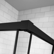 Drzwi prysznicowe Idea Black DWJ Factory Radaway prawe