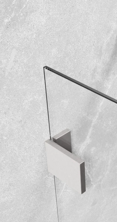 Kabina prysznicowa Essenza Pro Brushed Nickel KDJ Radaway lewa nikiel