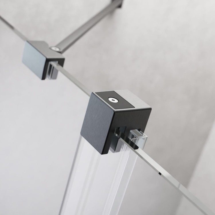 Kabina prysznicowa Furo Brushed GunMetal KDJ Radaway lewa