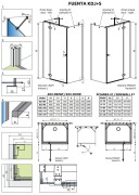 Kabina prysznicowa Radaway Fuenta KDJ+S 80x70x200 lewa