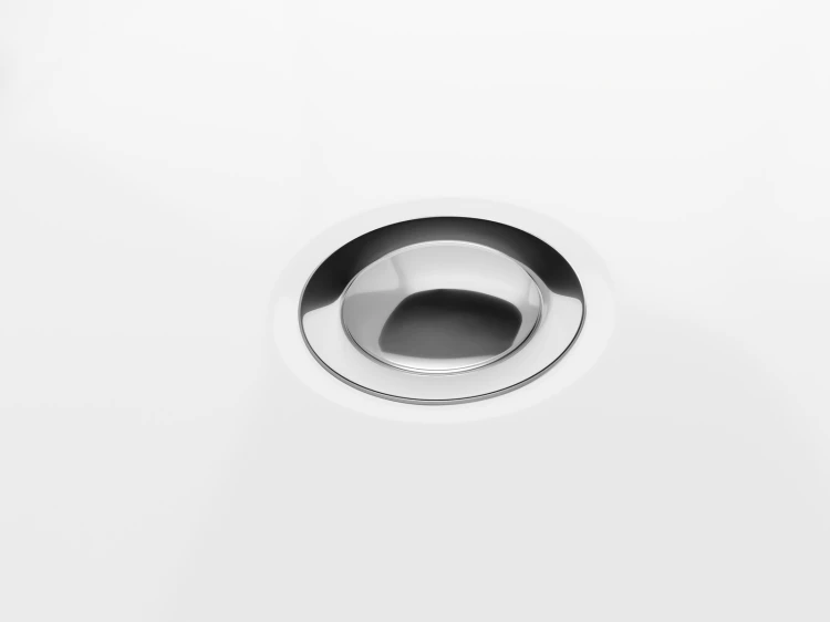 Wanna przyścienna wolnostojąca ze szczeliną corsan mono 160 x 75 cm korek chrom