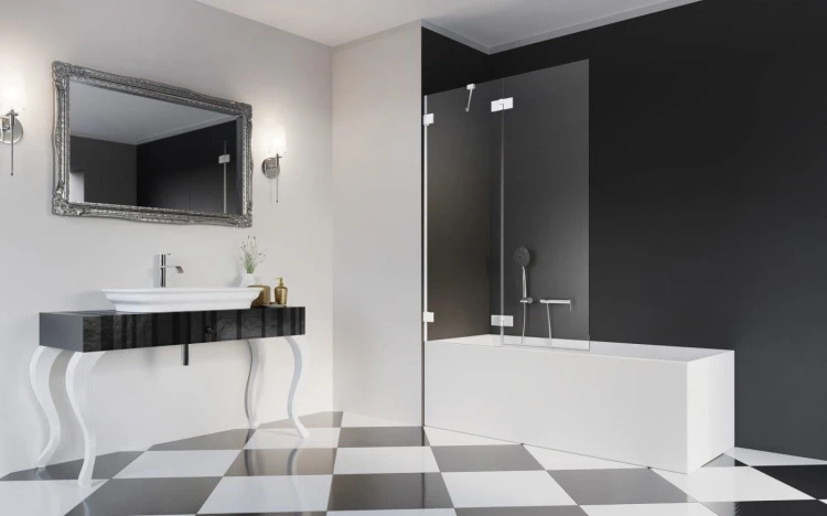 Parawan nawannowy Radaway Essenza Pro White PND II lewy