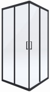 Kabina prysznicowa 80x80x185 Funkia Deante nero szkło przejrzyste