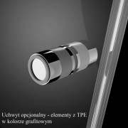 Kabina Radaway Essenza KDJ B 90x90x200 prawa, szkło przejrzyste