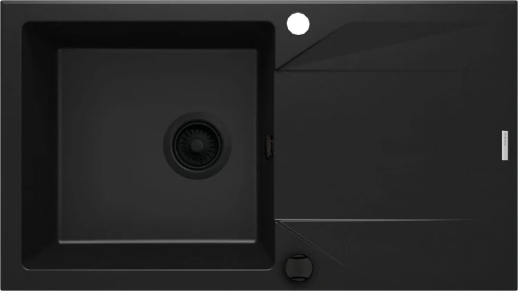 Zlewozmywak granitowy 1-komorowy z ociekaczem nero Evora Deante