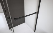 Drzwi prysznicowe Radaway Nes 8 Black DWS 90x200 lewe przejrzyste
