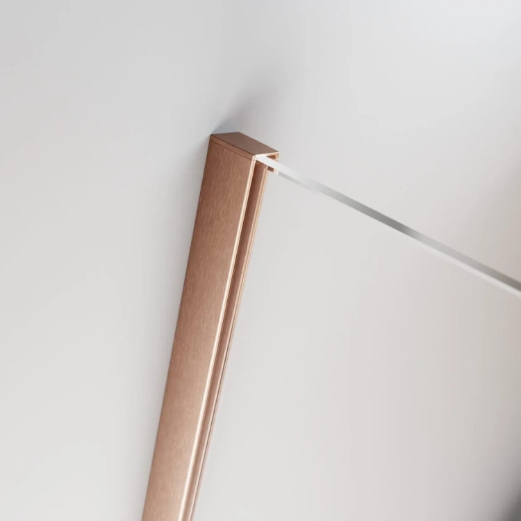 Drzwi prysznicowe Furo Brushed Copper DWJ Radaway lewe miedź