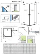 Kabina prysznicowa Radaway Fuenta KDD 80x80x200