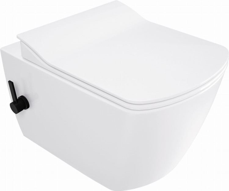Miska WC z funkcją bidetu - z baterią mieszaczową