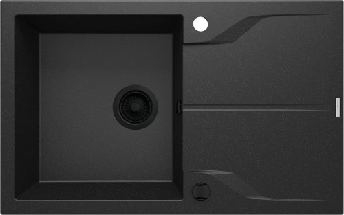 Zlewozmywak granitowy 1-komorowy z ociekaczem grafit metalik Andante