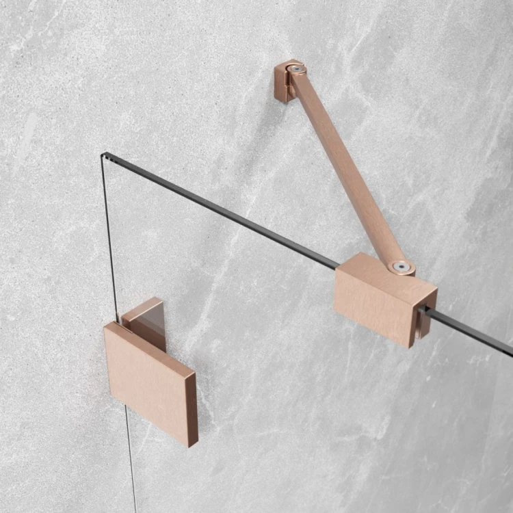 Drzwi prysznicowe Essenza Pro Brushed Copper DWJ Radaway prawe miedź