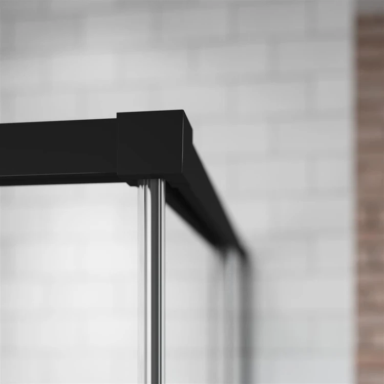 Kabina Radaway Idea Black KDD 75x75x200,5 szkło przejrzyste