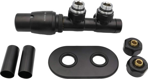 Zawór termostatyczny do grzejnika lewy czarny Deante