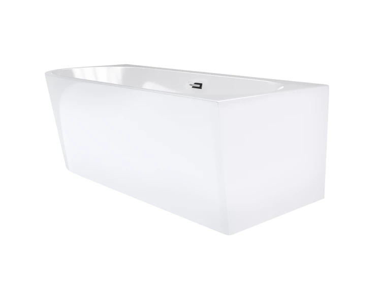 Wanna narożna corsan intero prawa 160 cm z szeroką krawędzią i wykończeniem chrom
