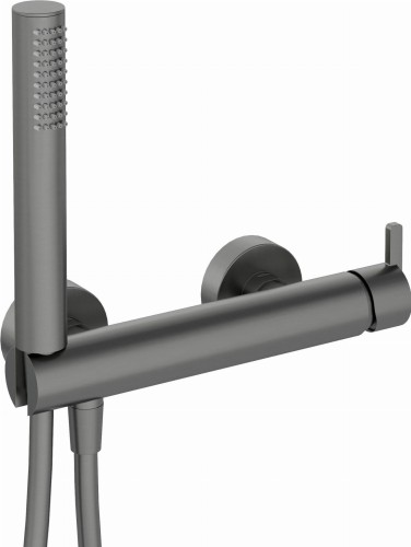 Bateria prysznicowa z zestawem prysznicowym Silia Deante titanium