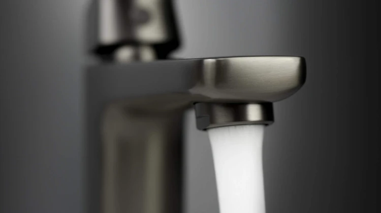 Bateria umywalkowa stojąca titanium Blur Deante