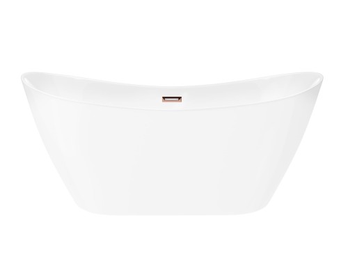 Wanna wolnostojąca corsan e043 nauti 160 cm z wykończeniem różowe złoto