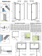 Kabina prysznicowa Radaway Fuenta KDJ 80x80x200 prawa