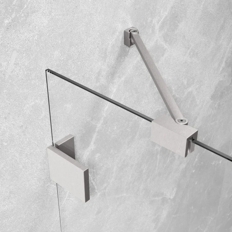 Kabina pięciokątna Essenza Pro 8 Brushed Nickel PTJ Radaway prawa