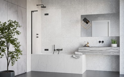 Parawan nawannowy Radaway Essenza 8 SL Black PND II lewy