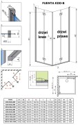 Kabina prysznicowa Radaway Fuenta KDD B 80x80x200